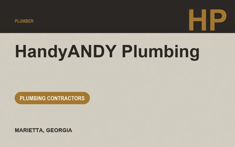 HandyANDY Plumbing in Marietta, Georgia