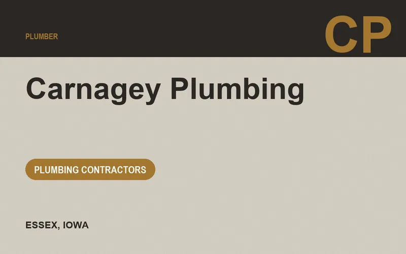 Carnagey Plumbing in Essex, Iowa