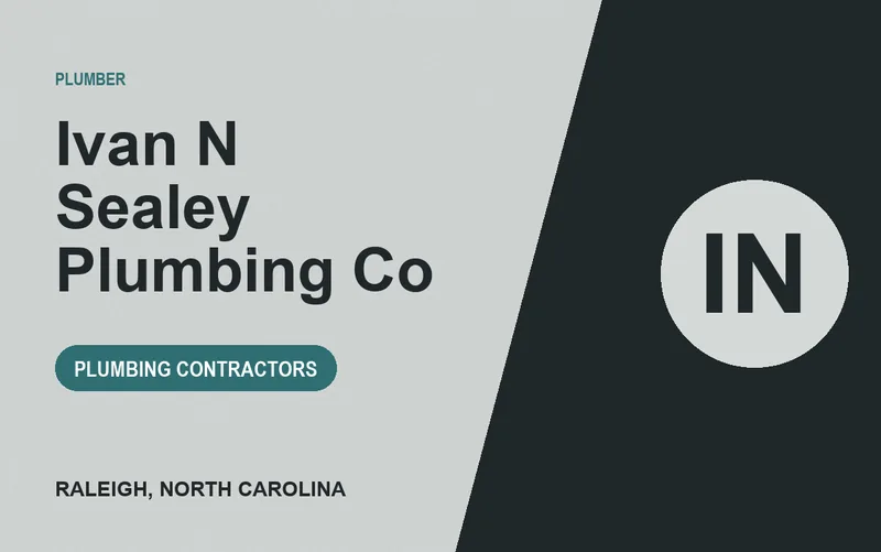 Ivan N Sealey Plumbing Co in Raleigh, North Carolina