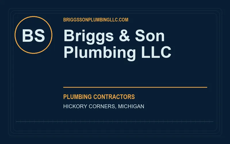 Briggs & Son Plumbing LLC in Hickory Corners, Michigan