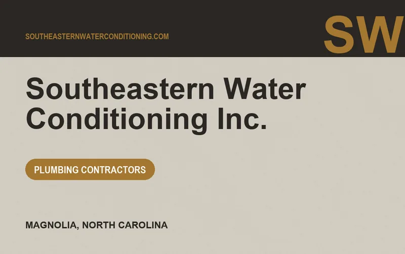 Southeastern Water Conditioning Inc. in Magnolia, North Carolina