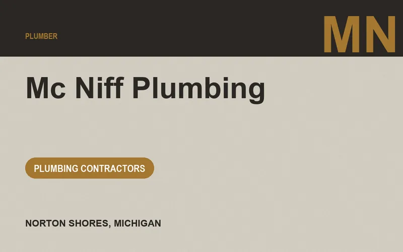 Mc Niff Plumbing in Norton Shores, Michigan