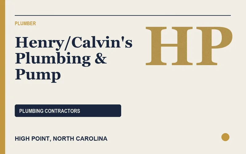 Henry/Calvin's Plumbing & Pump in High Point, North Carolina