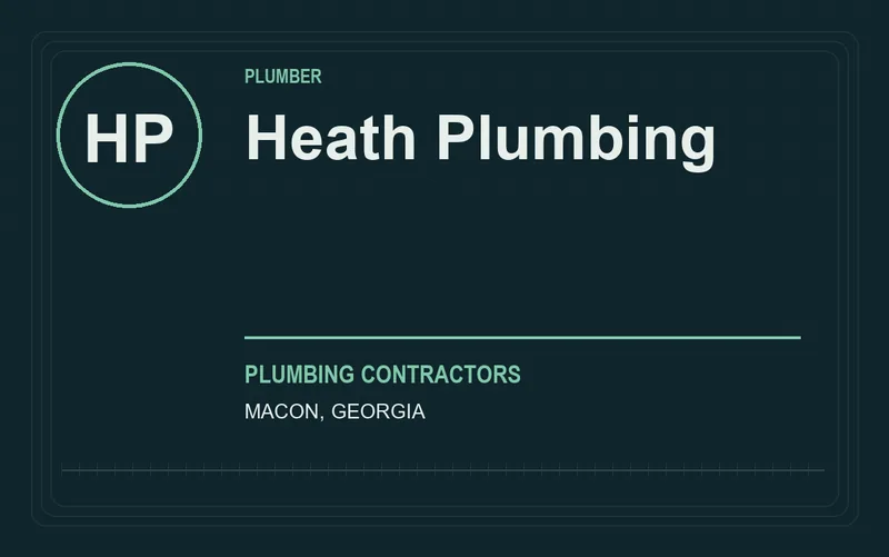 Heath Plumbing in Macon, Georgia