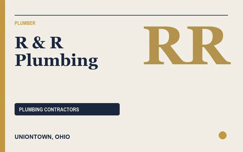 R & R Plumbing in Uniontown, Ohio
