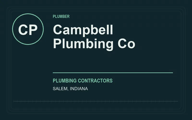 Campbell Plumbing Co in Salem, Indiana