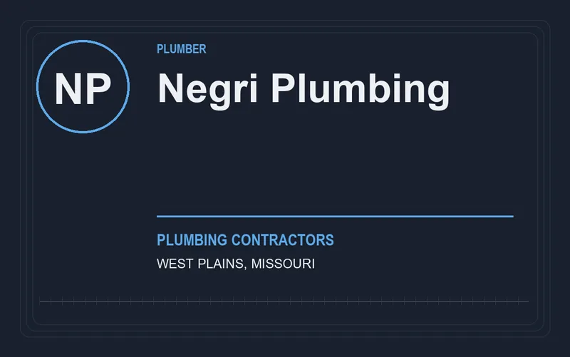 Negri Plumbing in West Plains, Missouri