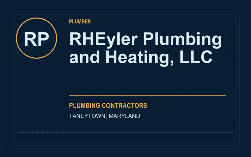 RHEyler Plumbing and Heating, LLC in Taneytown, Maryland