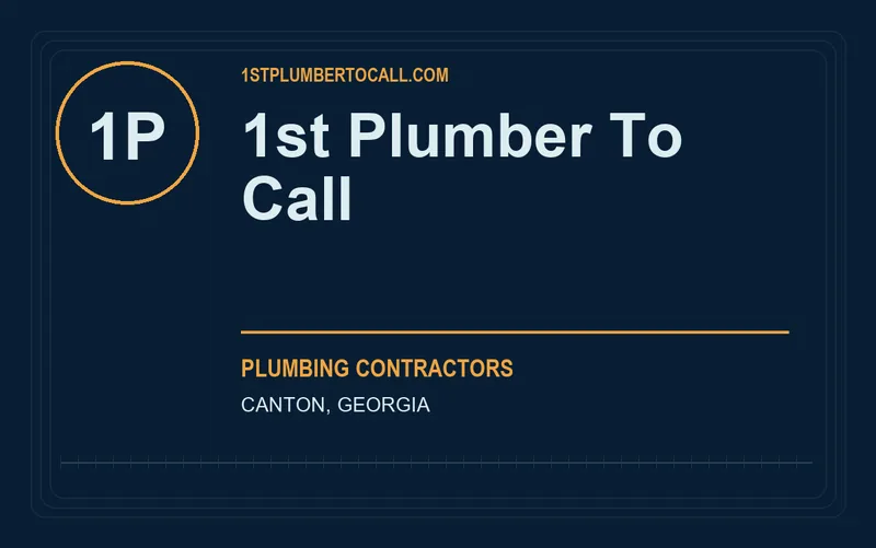 1st Plumber To Call in Canton, Georgia