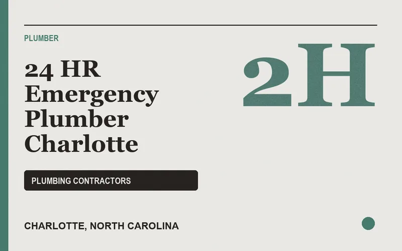 24 HR Emergency Plumber Charlotte in Charlotte, North Carolina