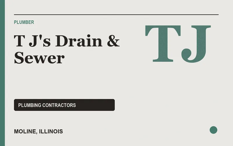 T J's Drain & Sewer in Moline, Illinois