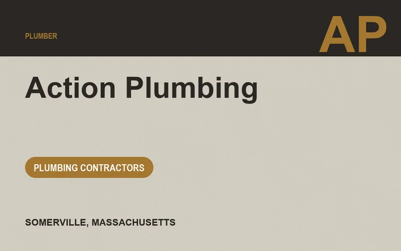Action Plumbing in Somerville, Massachusetts