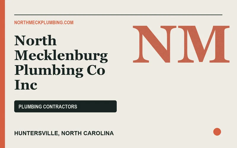 North Mecklenburg Plumbing Co Inc in Huntersville, North Carolina
