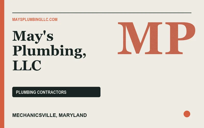 May's Plumbing, LLC in Mechanicsville, Maryland