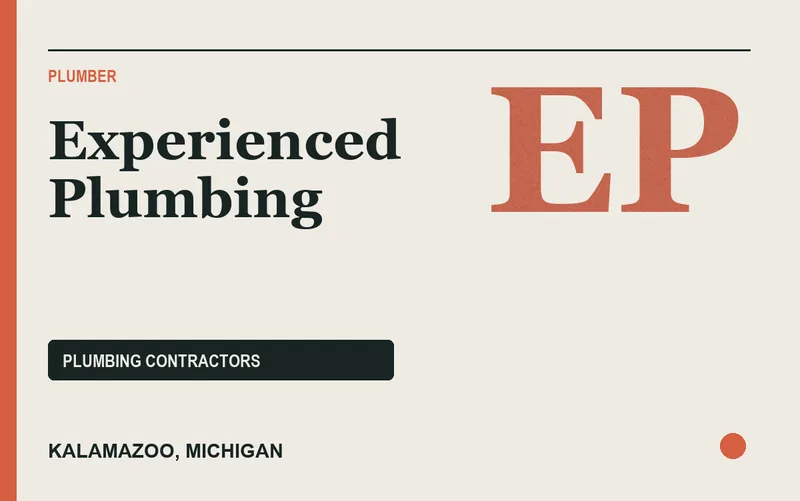 Experienced Plumbing in Kalamazoo, Michigan