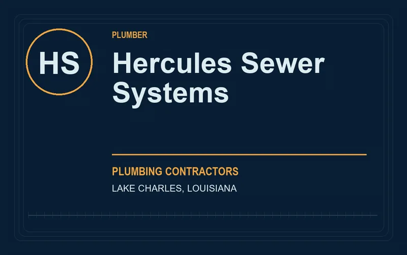 Hercules Sewer Systems in Lake Charles, Louisiana