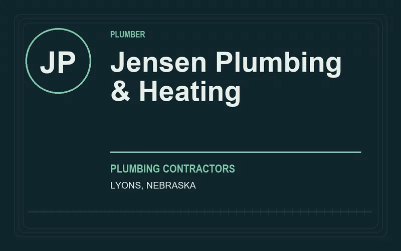 Jensen Plumbing & Heating in Lyons, Nebraska