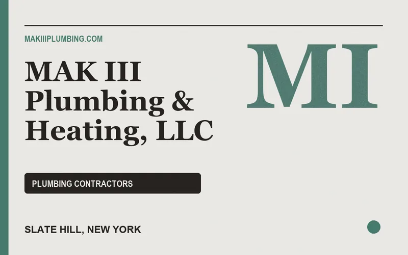 MAK III Plumbing & Heating, LLC in Slate Hill, New York