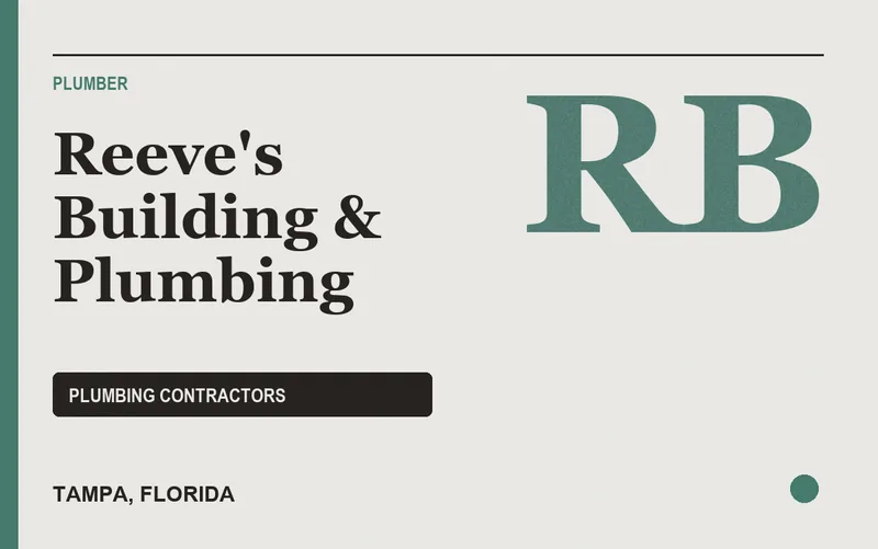 Reeve's Building & Plumbing in Tampa, Florida