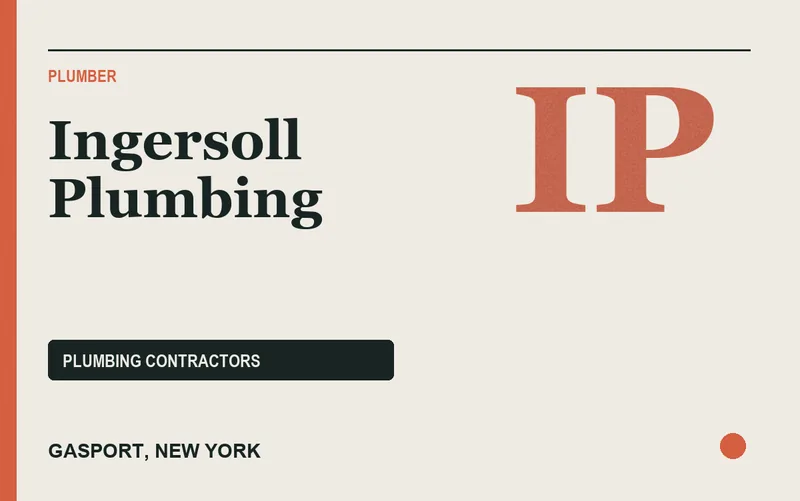 Ingersoll Plumbing in Gasport, New York