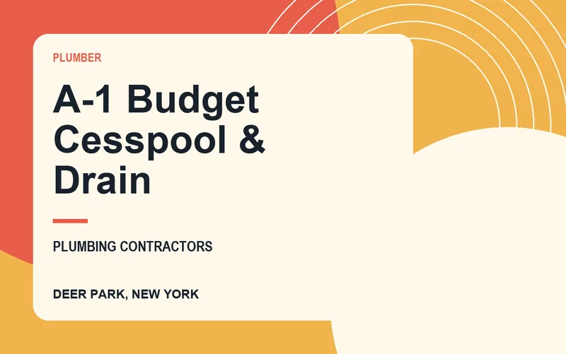 A-1 Budget Cesspool & Drain in Deer Park, New York