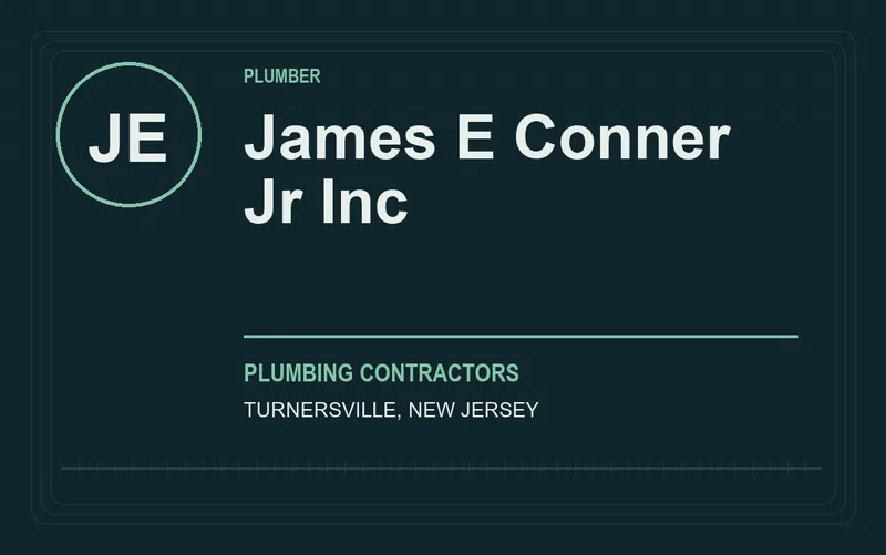 James E Conner Jr Inc in Turnersville, New Jersey