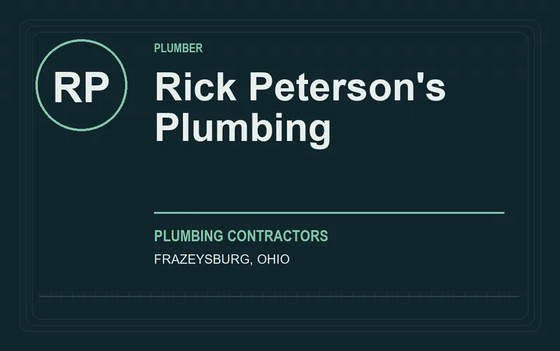 Rick Peterson's Plumbing in Frazeysburg, Ohio