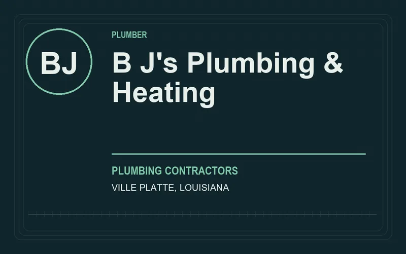 B J's Plumbing & Heating in Ville Platte, Louisiana