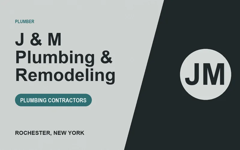 J & M Plumbing & Remodeling in Rochester, New York