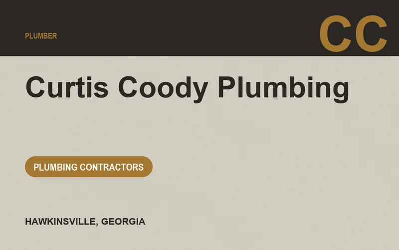 Curtis Coody Plumbing in Hawkinsville, Georgia