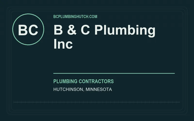 B & C Plumbing Inc in Hutchinson, Minnesota