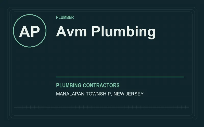 Avm Plumbing in Manalapan Township, New Jersey