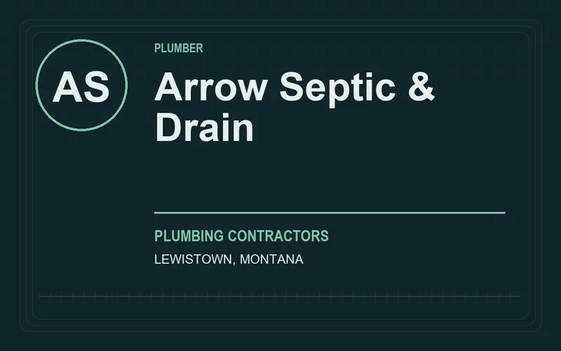 Arrow Septic & Drain in Lewistown, Montana