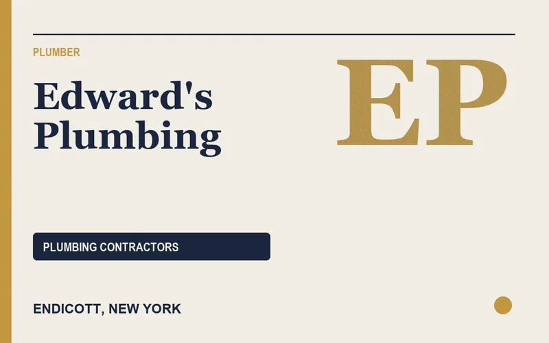 Edward's Plumbing in Endicott, New York