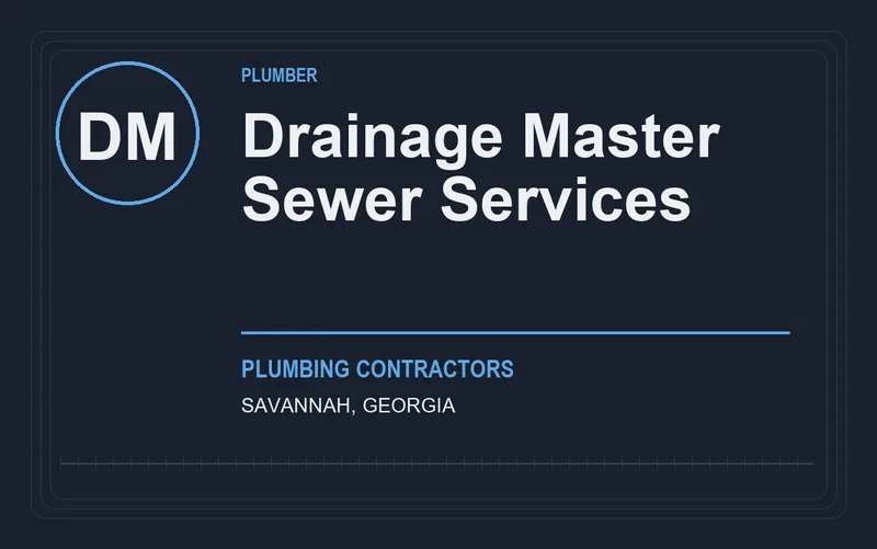 Drainage Master Sewer Services in Savannah, Georgia