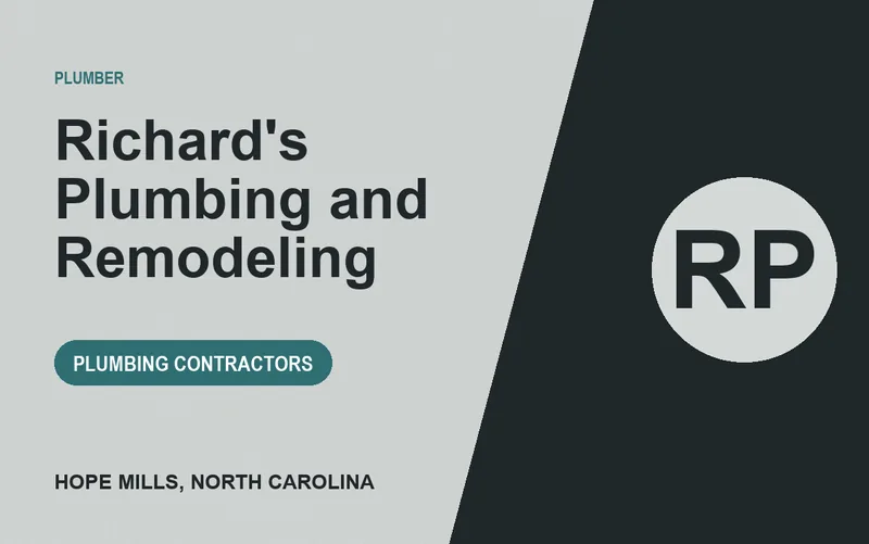 Richard's Plumbing and Remodeling in Hope Mills, North Carolina