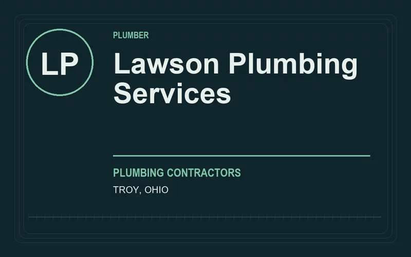 Lawson Plumbing Services in Troy, Ohio