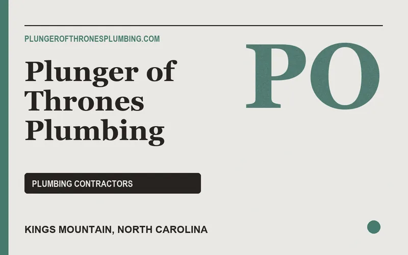 Plunger of Thrones Plumbing in Kings Mountain, North Carolina