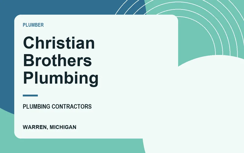 Christian Brothers Plumbing in Warren, Michigan