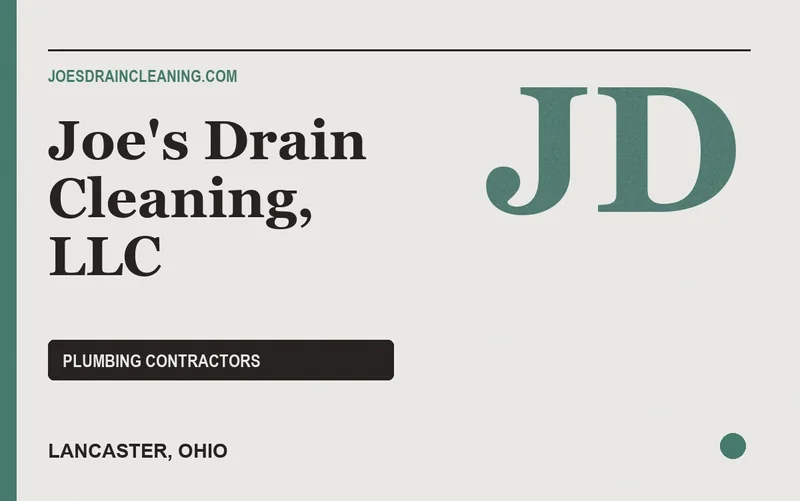 Joe's Drain Cleaning, LLC in Lancaster, Ohio