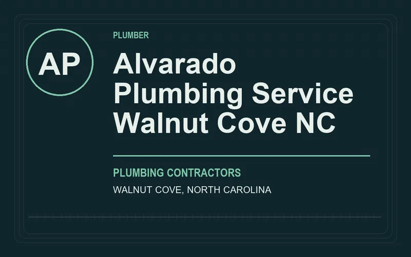 Alvarado Plumbing Service Walnut Cove NC in Walnut Cove, North Carolina