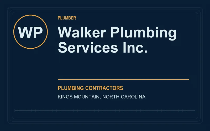 Walker Plumbing Services Inc. in Kings Mountain, North Carolina