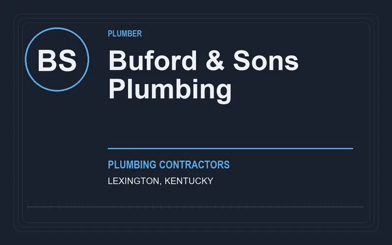 Buford & Sons Plumbing in Lexington, Kentucky