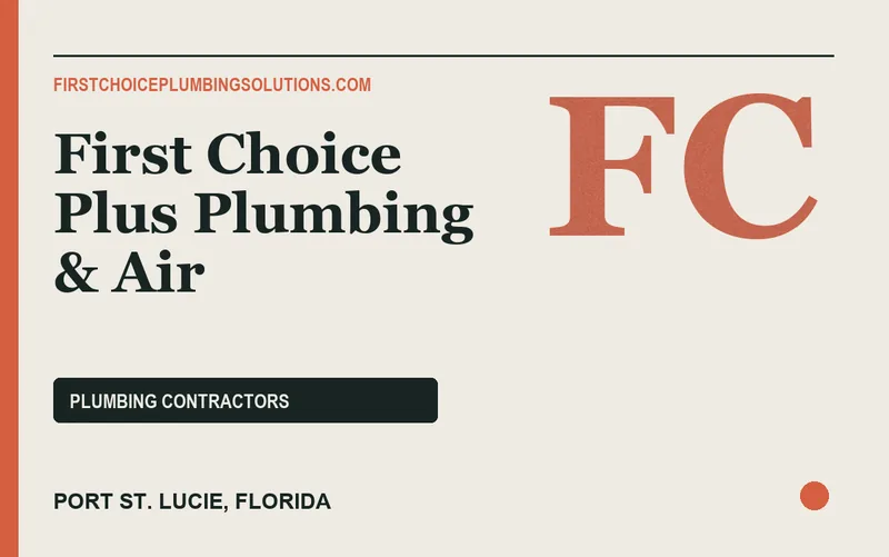 First Choice Plus Plumbing & Air in Port St. Lucie, Florida