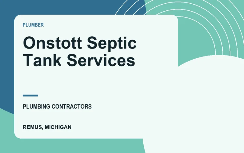 Onstott Septic Tank Services in Remus, Michigan