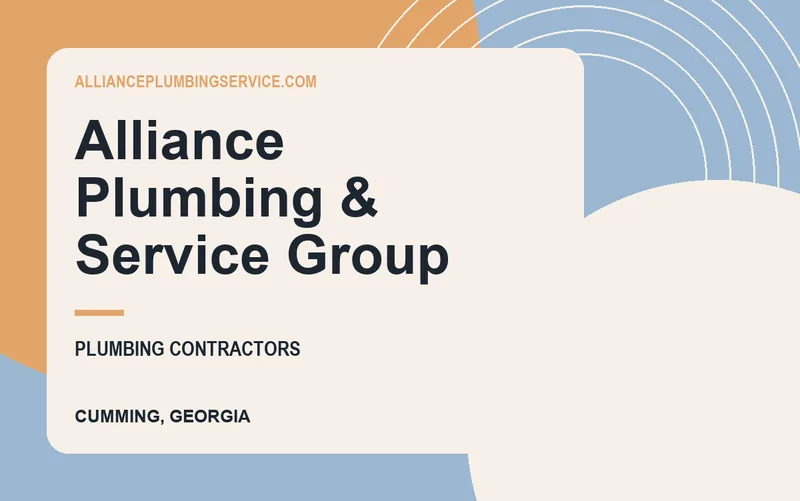 Alliance Plumbing & Service Group in Cumming, Georgia