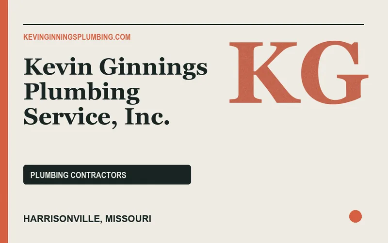 Kevin Ginnings Plumbing Service, Inc. in Harrisonville, Missouri