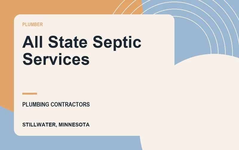 All State Septic Services in Stillwater, Minnesota