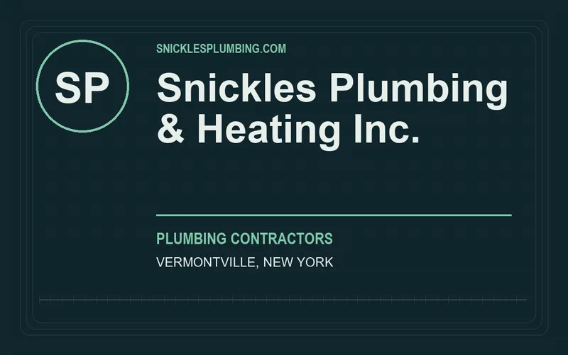 Snickles Plumbing & Heating Inc. in Vermontville, New York