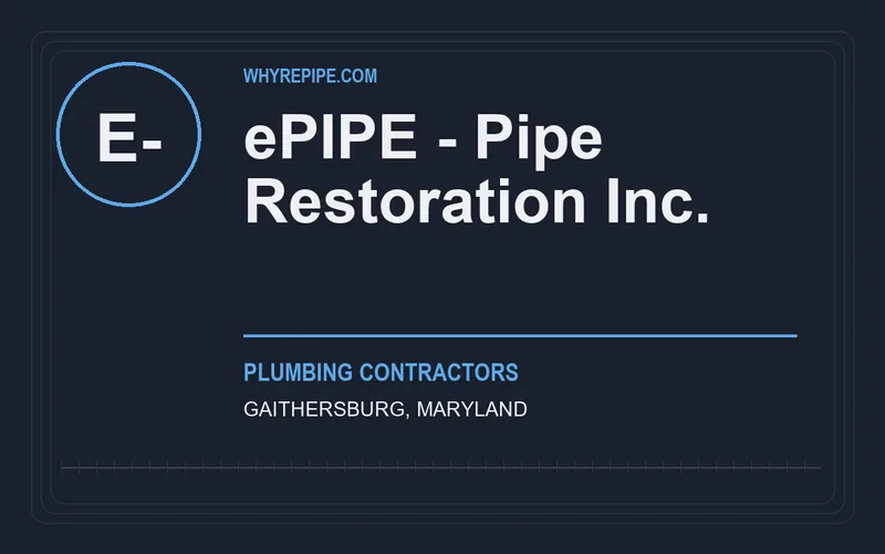 ePIPE - Pipe Restoration Inc. in Gaithersburg, Maryland